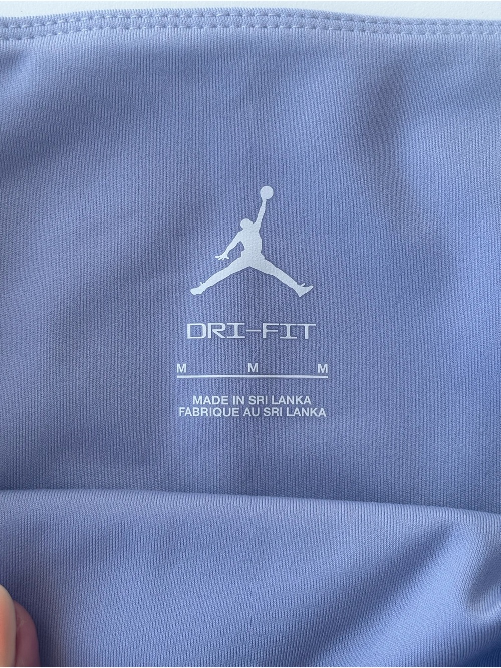 NWT Jordan Sport Dri-FIT High-Waisted Bike Shorts - Blue/Lavender Size M - Picture 3 of 6